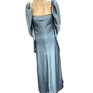 50 Zara Satin Long Sleeve Maxi